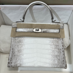 HERMES 켈리백 25CM 실버 버클