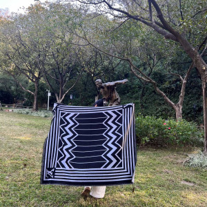 LV 레이캬비크 양모 대형 스카프