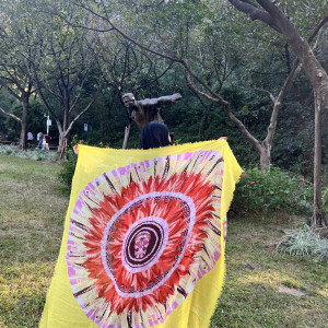 McQueen 실크 캐시미어 스카프