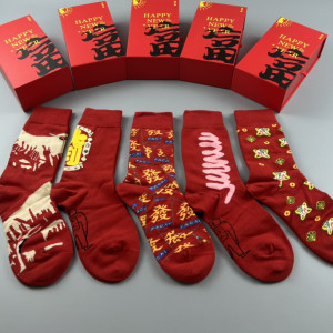 신년 행운 양말 5족 세트