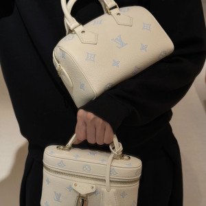 LV 스피디 컬러풀 엠보싱 핸드백