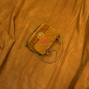 머스타드 퀼팅 체인백