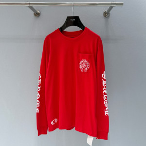 Chrome Hearts 레드 스크롤 롱슬리브