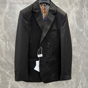 BLVIMAN 블랙 스팽글 정장 재킷