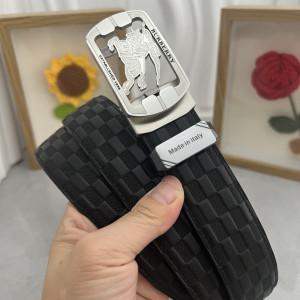 Burberry 자동 버클 가죽 벨트