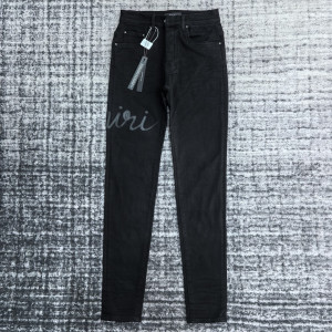 AMIRI 블랙 스키니 데님 팬츠