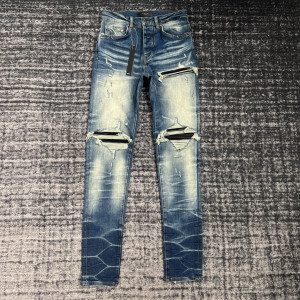 워싱 데미지 스키니 청바지